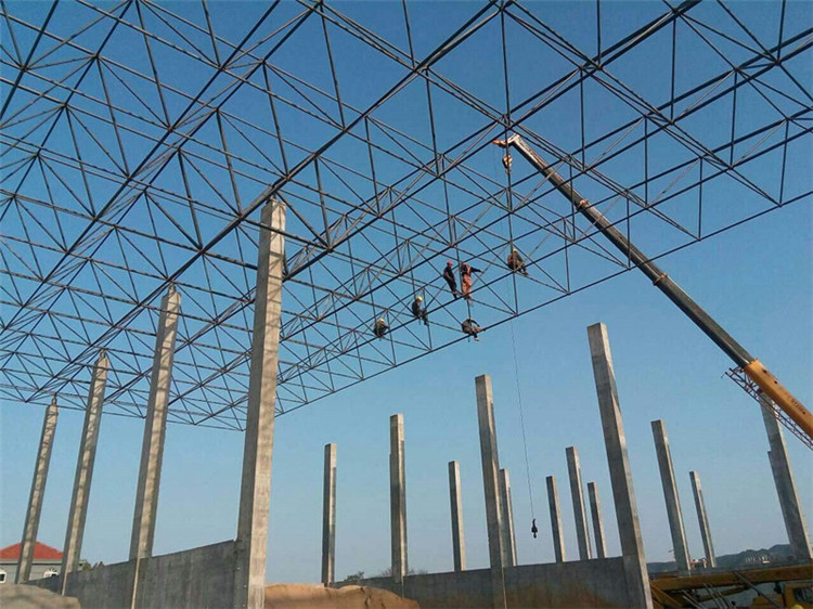新疆加气站钢结构网架案例10