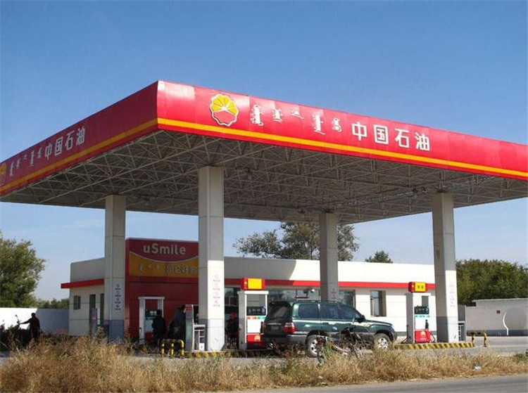 新疆加油站钢结构网架案例1